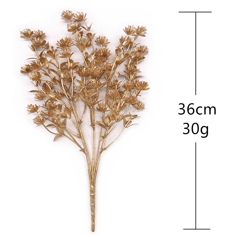 Artificial Flower Golden Silve - Dried Flower Bunch recension och pris
